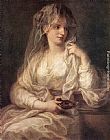 Angelica Kauffmann Portrait of a Woman Dressed as Vestal Virgin painting